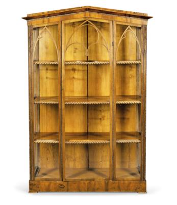 Späte Biedermeier Vitrine, - Nábytek