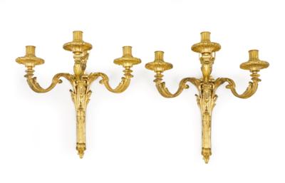 Paar Wandappliken im Louis XVI- Stil, - Nábytek