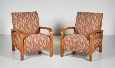 Paar Art Deco Fauteuils, - Furniture