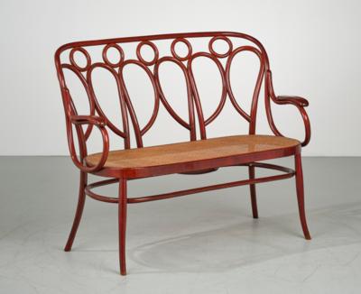 Seltene Sitzbank, Mod. 19, Entwurf um 1900, - Nábytek