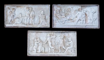 3 Reliefplatten, - Mobili da giardino e decorazioni