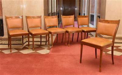 Satz von 6 Sesseln, - A piece of democratic history - Parliament furniture