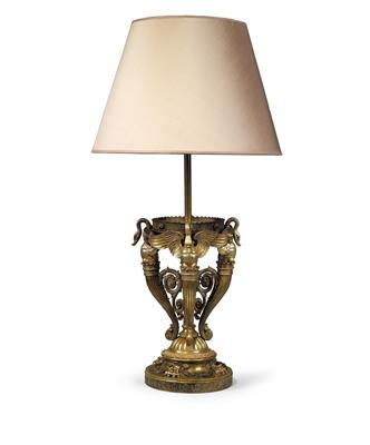 Große Tischlampe im Empirestil, - Mobili e arti decorative