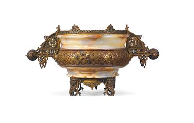 Historismus-Schale im orientalischen Stil, - Furniture and Decorative Art