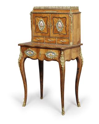 Small writing desk or children‘s writing desk or "Bonheur du Jour", - Property from Aristocratic Estates and Important Provenance