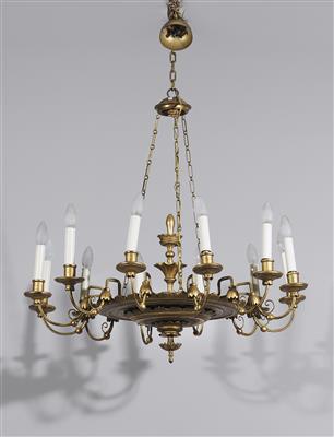 Biedermeier wooden chandelier, - Majetek aristokratického p?vodu a p?edm?ty  d?ležitých proveniencí