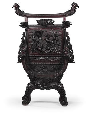 Large Far Eastern chair, - Property from Aristocratic Estates and Important Provenance