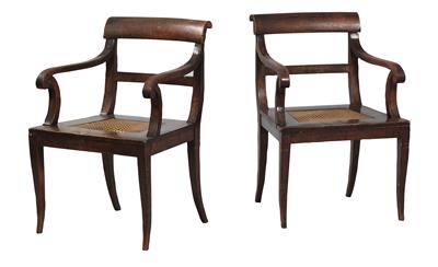 Pair of Biedermeier armchairs, - Property from Aristocratic Estates and Important Provenance