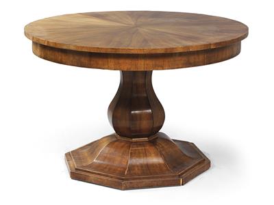 Round Biedermeier table, - Di provenienza aristocratica