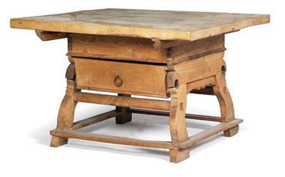 A rustic table, known as a ‘Jogltisch‘, - Rustikální nábytek