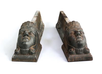 A pair of andirons, - Mobili rustici