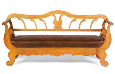A provincial Biedermeier settee, - Rustikální nábytek