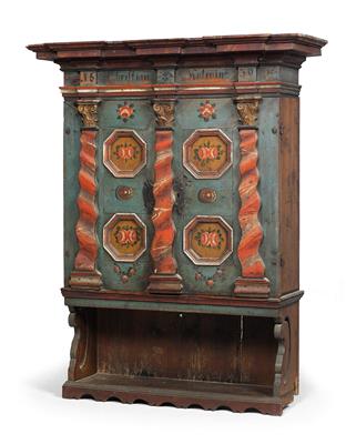 A Tyrolean wall cabinet, - Rustic Furniture