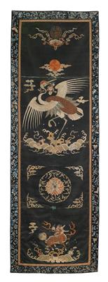 Chinesische Stickerei, - Orientteppiche, Textilien und Tapisserien