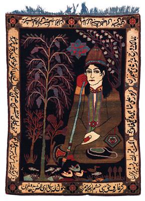 West-Persian pictorial carpet, - Tappeti orientali, tessuti, arazzi