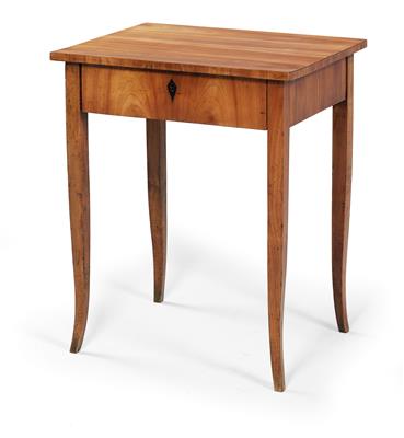 Biedermeier sewing or salon table, - Furniture and decorative art