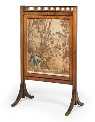 Biedermeier stove/fire screen, - Furniture and decorative art