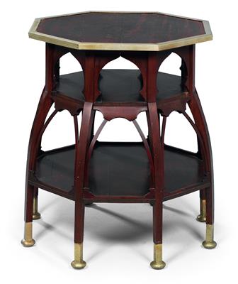 Art Nouveau side table, - Mobili e arti decorative