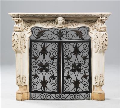 Louis XV style fireplace cladding, - Mobili e arti decorative