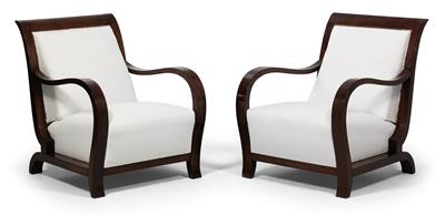 Pair of Art Deco fauteuils, - Mobili e arti decorative