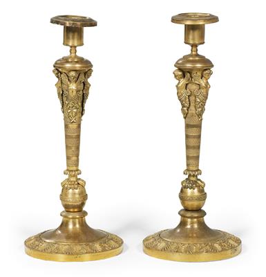 Pair of candelabras, - Mobili e arti decorative