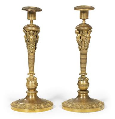 Pair of candelabras, - Nábytek