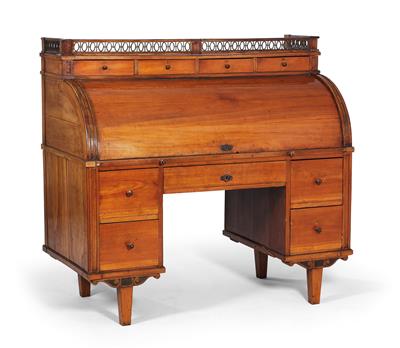 Roll top desk, - Furniture and decorative art