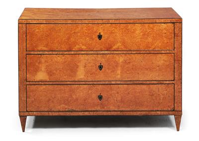 Biedermeier chest of drawers, - Mobili e tappeti