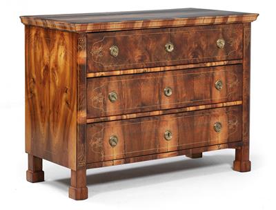 Biedermeier Schreibkommode, - Möbel, Teppiche und dekorative Kunst