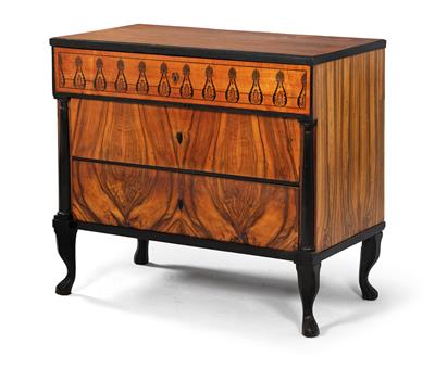 Biedermeier Schreibkommode, - Möbel, Teppiche und dekorative Kunst