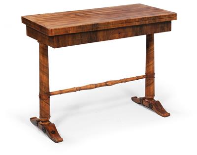 Biedermeier games or console table, - Furniture, carpets