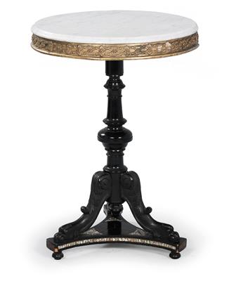 Round salon side table, - Mobili e tappeti