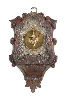 Baroque “Tischzappler” clock in wall housing - Di provenienza aristocratica