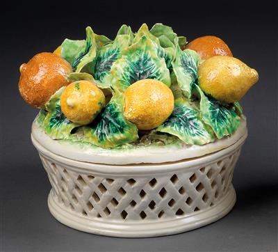 Basket-dish with lid and lemons, - Property from Aristocratic Estates and Important Provenance