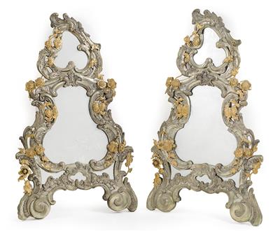 Pair of baroque mirrors, - Majetek aristokratického původu a předměty  důležitých proveniencí
