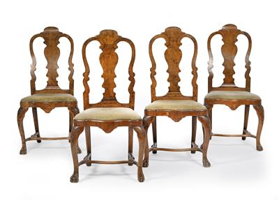 Set of 4 baroque chairs, - Property from Aristocratic Estates and Important Provenance