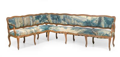 Rare baroque corner sofa, - Property from Aristocratic Estates and Important Provenance