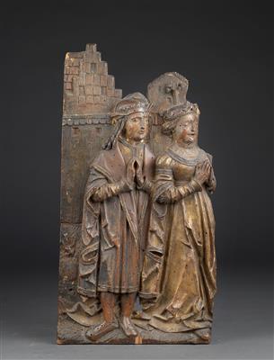 Pair of benefactors (Stifterpaar), - Di provenienza aristocratica