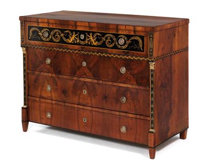 Biedermeier Schreibkommode, - Möbel, Teppiche und dekorative Kunst