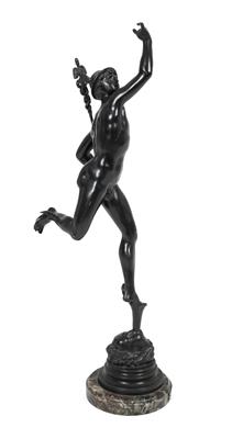 Figur Hermes bzw. Merkur, - Möbel, Teppiche und dekorative Kunst