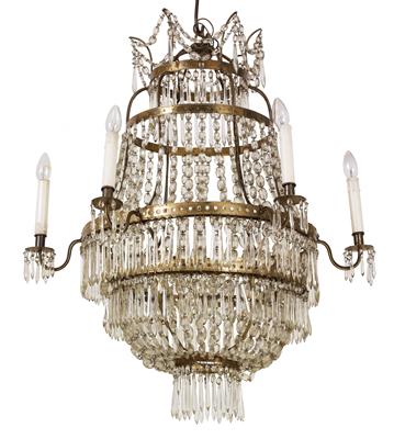 Glass chandelier, - Mobili