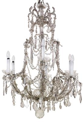 Glass chandelier, - Furniture