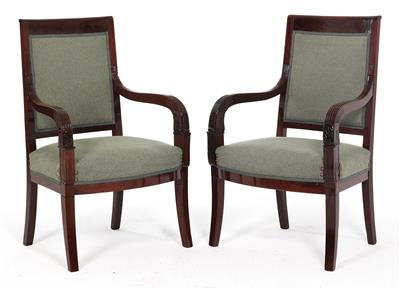 Pair of Fauteuils, - Mobili