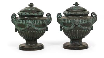 Pair of large decorative vases, - Nábytek