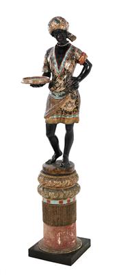 Venetian light bearing figure of a Moor, - Furniture