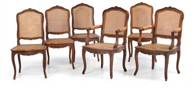 2 armchairs and 4 chairs, - Rustikální nábytek