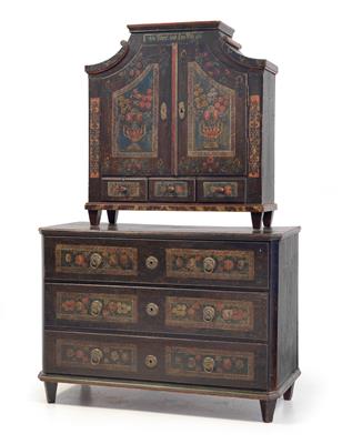 Rustic cabinet on chest, - Mobili rustici