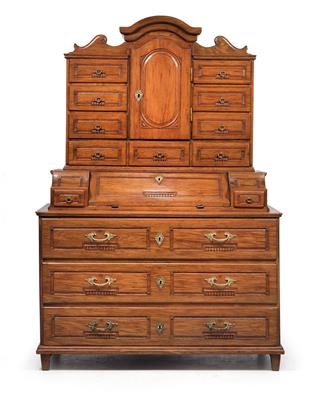 Neo-Classical tabernacle bureau cabinet, - Rustic Furniture