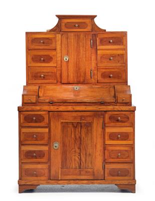 Neo-Classical tabernacle bureau-cabinet, - Rustikální nábytek