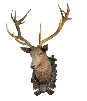 Large head of a deer, - Rustic Furniture